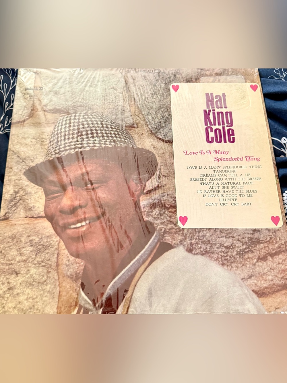 Vintage Nat King Cole Love Is A Many Splendored Thing Vinyl Record